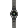 g.d2ch.ds16 Main Grey StrapsCo DASSARI Croc Embossed Leather Pilot Watch Band with Matte Black Buckle 22mm