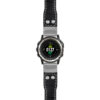 g.d2ch.iw1 Main Black with White Stitching StrapsCo DASSARI Aviator Crocodile Embossed Leather Strap 22mm