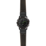 g.d2dpx.ds14 Main Black StrapsCo DASSARI Vintage Leather Pilot Watch Band with Matte Black Buckle 22mm