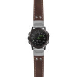 g.d2dpx.ds14 Main Brown StrapsCo DASSARI Vintage Leather Pilot Watch Band with Brush Silver Buckle 22mm