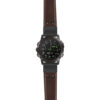 g.d2dpx.ds14 Main Brown StrapsCo DASSARI Vintage Leather Pilot Watch Band with Matte Black Buckle 22mm