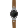 g.d2dpx.ds14 Main Khaki StrapsCo DASSARI Vintage Leather Pilot Watch Band with Brush Silver Buckle 22mm
