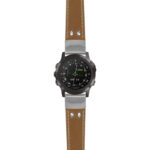 g.d2dpx.ds14 Main Khaki StrapsCo DASSARI Vintage Leather Pilot Watch Band with Brush Silver Buckle 22mm