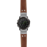 g.d2dpx.ds14 Main Tan StrapsCo DASSARI Vintage Leather Pilot Watch Band with Brush Silver Buckle 22mm