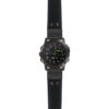 g.d2dpx.ds15 Main Black with Blue Stictching StrapsCo DASSARI Pilot Leather Watch Band with Matte Black Buckle 22mm