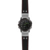 g.d2dpx.ds15 Main Black with Red Stictching StrapsCo DASSARI Pilot Leather Watch Band with Brush Silver Buckle 22mm