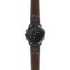 g.d2dpx.ds15 Main Brown StrapsCo DASSARI Pilot Leather Watch Band with Matte Black Buckle 22mm