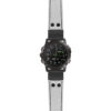 g.d2dpx.ds16 Main White StrapsCo DASSARI Croc Embossed Leather Pilot Watch Band with Matte Black Buckle 22mm
