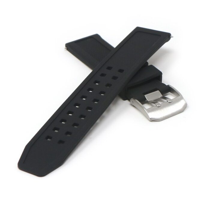 lmx6.1 Cross BlackStrapsCo 23mm Rubber Watch Band Strap For Luminox