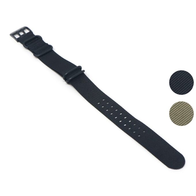 lmx7.1 Gallery Black StrapsCo Military Watch Band Strap for Luminox 23mm