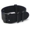 lmx7.1 Round Black StrapsCo Military Watch Band Strap for Luminox 23mm