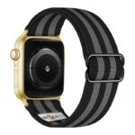 ny100.1.7.yg Back Bond StrapsCo Nylon Stretch Watch Band Strap For Apple Watch 38mm 40mm 41mm 42mm 44mm 45mm 49mm
