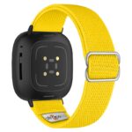 ny100.10.mb Back Yellow StrapsCo Nylon Stretch Watch Band Strap For Fitbit Versa 3 Versa 4 Sense 2