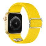 ny100.10.yg Back Yellow StrapsCo Nylon Stretch Watch Band Strap For Apple Watch 38mm 40mm 41mm 42mm 44mm 45mm 49mm