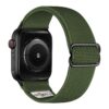 ny100.11.mb Back Army Green StrapsCo Nylon Stretch Watch Band Strap For Apple Watch 38mm 40mm 41mm 42mm 44mm 45mm 49mm