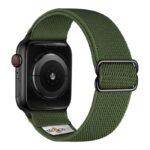 ny100.11.mb Back Army Green StrapsCo Nylon Stretch Watch Band Strap For Apple Watch 38mm 40mm 41mm 42mm 44mm 45mm 49mm