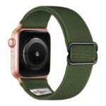ny100.11.rg Back Army Green StrapsCo Nylon Stretch Watch Band Strap For Apple Watch 38mm 40mm 41mm 42mm 44mm 45mm 49mm