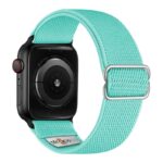ny100.11b.mb Back Mint Green StrapsCo Nylon Stretch Watch Band Strap For Apple Watch 38mm 40mm 41mm 42mm 44mm 45mm 49mm