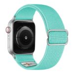 ny100.11b.ss Back Mint Green StrapsCo Nylon Stretch Watch Band Strap For Apple Watch 38mm 40mm 41mm 42mm 44mm 45mm 49mm