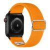 ny100.12.mb Back Orange StrapsCo Nylon Stretch Watch Band Strap For Apple Watch 38mm 40mm 41mm 42mm 44mm 45mm 49mm