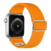 ny100.12.ss Back Orange StrapsCo Nylon Stretch Watch Band Strap For Apple Watch 38mm 40mm 41mm 42mm 44mm 45mm 49mm