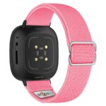 ny100.13.mb Back Pink StrapsCo Nylon Stretch Watch Band Strap For Fitbit Versa 3 Versa 4 Sense 2
