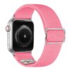 ny100.13.ss Back Pink StrapsCo Nylon Stretch Watch Band Strap For Apple Watch 38mm 40mm 41mm 42mm 44mm 45mm 49mm
