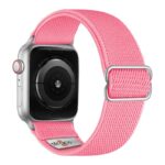 ny100.13.ss Back Pink StrapsCo Nylon Stretch Watch Band Strap For Apple Watch 38mm 40mm 41mm 42mm 44mm 45mm 49mm