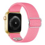 ny100.13.yg Back Pink StrapsCo Nylon Stretch Watch Band Strap For Apple Watch 38mm 40mm 41mm 42mm 44mm 45mm 49mm