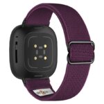 ny100.18.mb Back Purple StrapsCo Nylon Stretch Watch Band Strap For Fitbit Versa 3 Versa 4 Sense 2