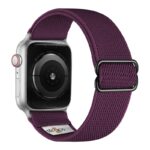 ny100.18.ss Back Purple StrapsCo Nylon Stretch Watch Band Strap For Apple Watch 38mm 40mm 41mm 42mm 44mm 45mm 49mm