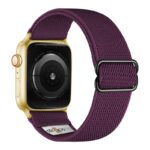ny100.18.yg Back Purple StrapsCo Nylon Stretch Watch Band Strap For Apple Watch 38mm 40mm 41mm 42mm 44mm 45mm 49mm