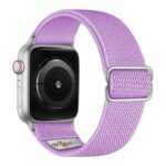 ny100.18b.ss Back Lavender StrapsCo Nylon Stretch Watch Band Strap For Apple Watch 38mm 40mm 41mm 42mm 44mm 45mm 49mm