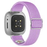 ny100.18b.ss Back Lavender StrapsCo Nylon Stretch Watch Band Strap For Fitbit Versa 3 Versa 4 Sense 2
