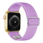 ny100.18b.yg Back Lavender StrapsCo Nylon Stretch Watch Band Strap For Apple Watch 38mm 40mm 41mm 42mm 44mm 45mm 49mm