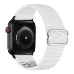 ny100.22.mb Back White StrapsCo Nylon Stretch Watch Band Strap For Apple Watch 38mm 40mm 41mm 42mm 44mm 45mm 49mm
