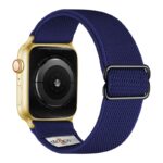 ny100.5.yg Back Blue StrapsCo Nylon Stretch Watch Band Strap For Apple Watch 38mm 40mm 41mm 42mm 44mm 45mm 49mm