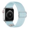 ny100.5b.ss Back Light Blue StrapsCo Nylon Stretch Watch Band Strap For Apple Watch 38mm 40mm 41mm 42mm 44mm 45mm 49mm
