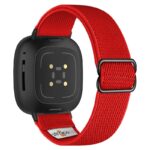 ny100.6.mb Back Red StrapsCo Nylon Stretch Watch Band Strap For Fitbit Versa 3 Versa 4 Sense 2