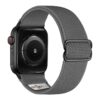 ny100.7.mb Back Grey StrapsCo Nylon Stretch Watch Band Strap For Apple Watch 38mm 40mm 41mm 42mm 44mm 45mm 49mm