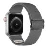 ny100.7.ss Back Grey StrapsCo Nylon Stretch Watch Band Strap For Apple Watch 38mm 40mm 41mm 42mm 44mm 45mm 49mm