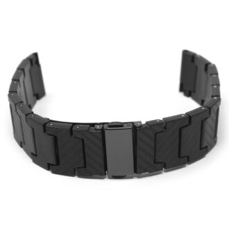 tpu2.mb Round StrapsCo Composite Carbon Fiber Style Watch Band Strap 20mm 22mm