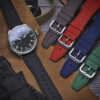 fk18 Creative DASSARI Aviator FKM Rubber Pilot Watch Band Strap 20mm 21mm 22mm
