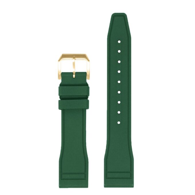 fk18.11.yg Up Green DASSARI Aviator FKM Rubber Pilot Watch Band Strap 20mm 21mm 22mm