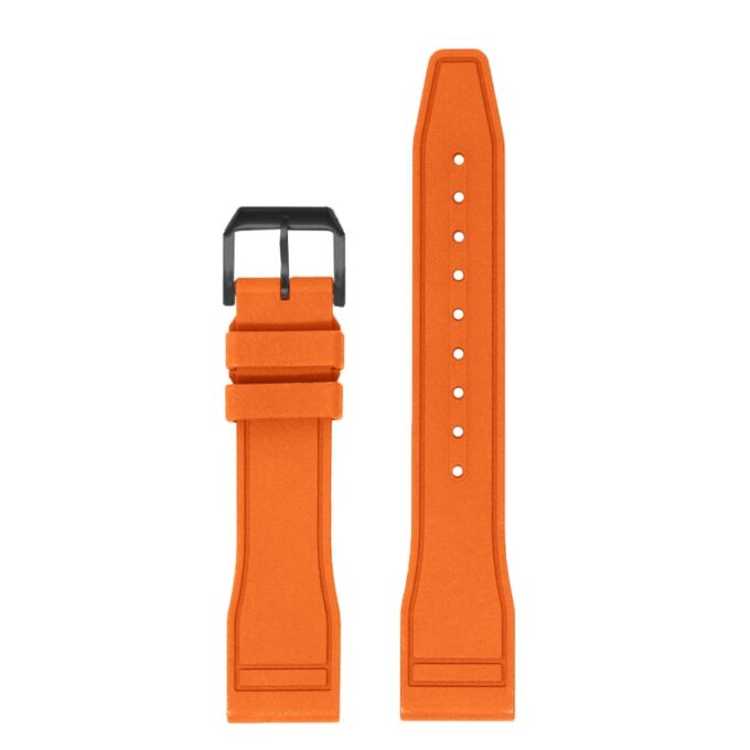 fk18.12.mb Up Orange DASSARI Aviator FKM Rubber Pilot Watch Band Strap 20mm 21mm 22mm