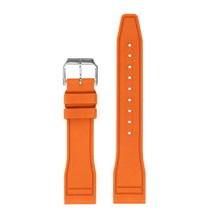 fk18.12.ps Up Orange DASSARI Aviator FKM Rubber Pilot Watch Band Strap 20mm 21mm 22mm