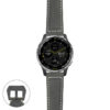 g.d2a.p560a Main Black StrapsCo DASSARI Salvage Thick Padded Distressed Italian Leather Watch Band Strap with Matte Black Buckle