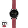 g.d2a.p560a Main Red StrapsCo DASSARI Salvage Thick Padded Distressed Italian Leather Watch Band Strap with Matte Black Buckle