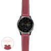 g.d2a.p560a Main Red StrapsCo DASSARI Salvage Thick Padded Distressed Italian Leather Watch Band Strap with Rose Gold Buckle