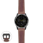 g.d2a.p560a Main Rust StrapsCo DASSARI Salvage Thick Padded Distressed Italian Leather Watch Band Strap with Matte Black Buckle
